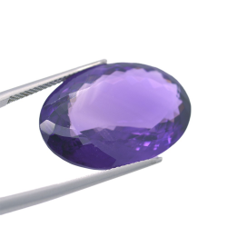 24,43 ct Amethyst Oval Schnitt 25,92x17,37mm