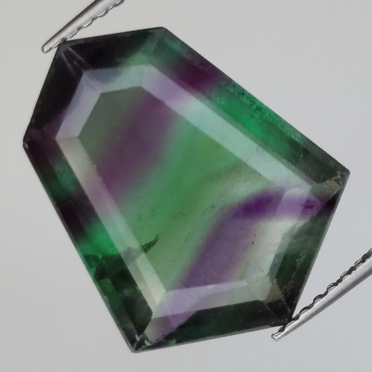 9.67ct Fluorita Blue John Talla Fantasía 16,6x13,1mm