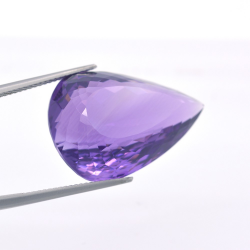 32,21ct  Améthyste Taille Poire 26,13x17,94mm