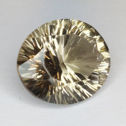 29,96ct Quartz fumé ovale coupe 23,2x19,6mm