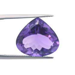 9,97 ct  Améthyste Taille Poire 16,84x14,73mm