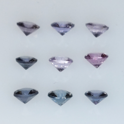 1,58ct Espinela Talla Redonda 3,0-3,6mm