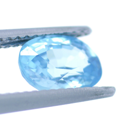 1,78 ct  Blauer Zirkon Oval Schnitt