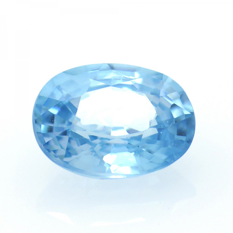 1,78 ct  Blauer Zirkon Oval Schnitt