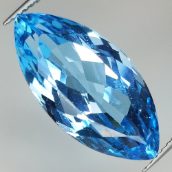 20.00ct Blue Topaz marquise cut 22.80x11.40mm