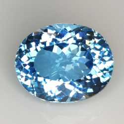16.14ct Topacio Azul talla oval 16.16x13.07mm