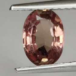 0.91 ct Padparadscha Sapphire Oval size 7.03 x 5.10 x 3.13 mm