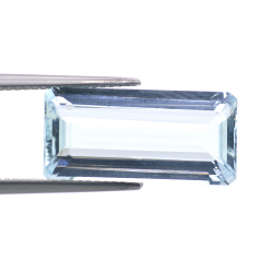 8,17 ct. Aquamarin Smaragd Schnitt