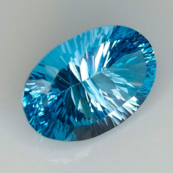 15,40 ct Topaze ovale 18,65 x 12,61 x 8,77 mm