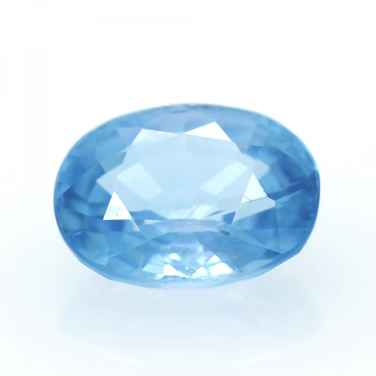 2,06 ct  Zircon Bleu Taille Ovale