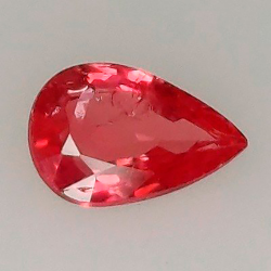 0.36 ct Zafiro Padparadscha Talla pera 5.56 x 3.61 x 1.99 mm