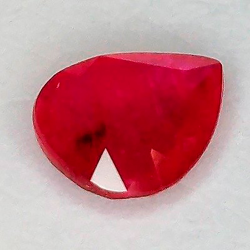 0,91ct Rubí Talla pera  7.15 x 6.04 x 2.34 mm