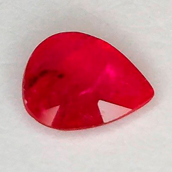0,91ct Rubí Talla pera  7.15 x 6.04 x 2.34 mm