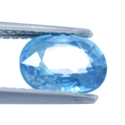 2,13 ct Blauer Zirkon Oval Schnitt