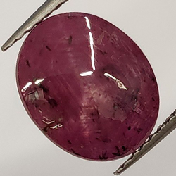 14,15 ct Ovaler Sternrubin 14,53 x 12,18 x 7,25 mm