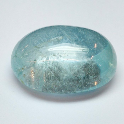 49,63 ct Natürlicher Aquamarin Oval Cabuchon 23,99 x 17,82 x 11,85 mm