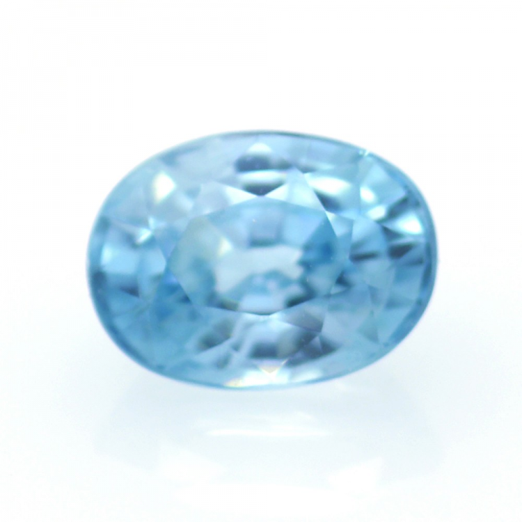  2,16 ct Blauer Zirkon Oval Schnitt