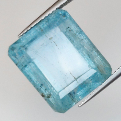14,72 ct Aquamarin Smaragd 15,26 x 12,75 x 9,12 mm
