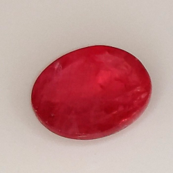 1,40 ct Rubí oval de 7,63 x 6,43 x 2,87 mm