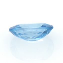 1,68 ct Blauer Zirkon Oval Schnitt