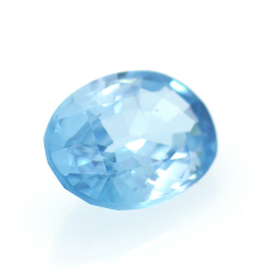 1,68 ct Blauer Zirkon Oval Schnitt