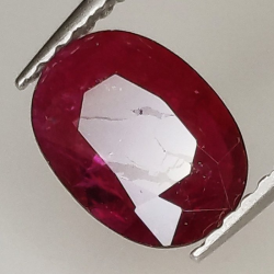 1,12 ct Rubí ovalado 8,36 x 6,05 x 2,06 mm
