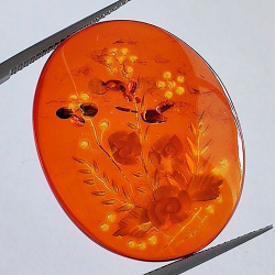 11,23 ct Ámbar natural 29,9 24,3 x 5,0 mm