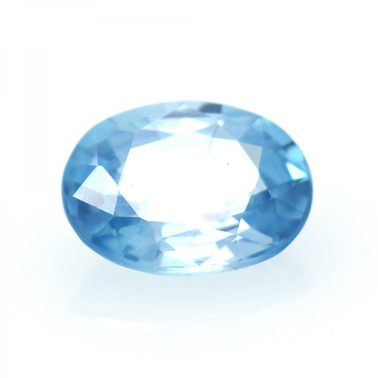 1,68 ct Blauer Zirkon Oval Schnitt