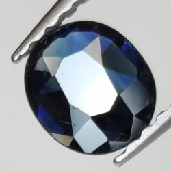 0,66ct Saphir im Ovalschliff 6x5 mm