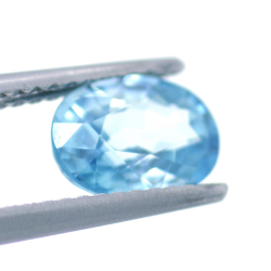 1,76 ct Zircon Bleu Taille Ovale