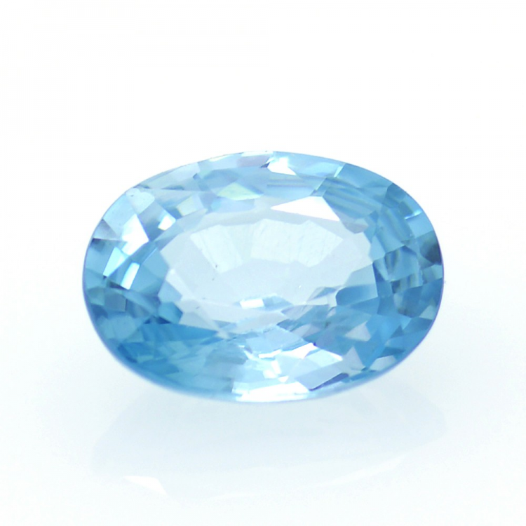 1,76 ct Blauer Zirkon Oval Schnitt