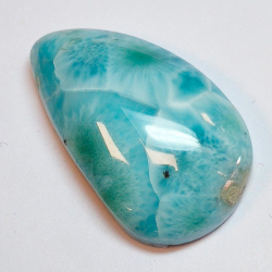 35.60 ct Larimar Pera Cabochon 29.2 x18.1 x 8.1 mm