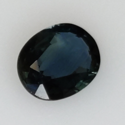 0,58ct Zafiro talla oval 6x5 mm