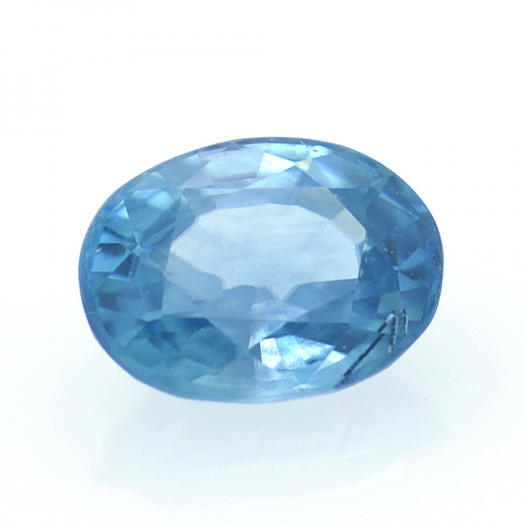 1,95 ct Blauer Zirkon Oval Schnitt