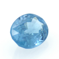 1,95 ct Zircon Bleu Taille Ovale