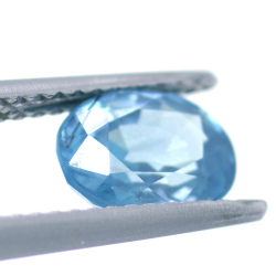 1,95 ct Zircon Bleu Taille Ovale