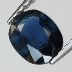 0,67ct Saphir de taille ovale 6x5 mm