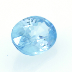 1,92 ct Blauer Zirkon Oval Schnitt