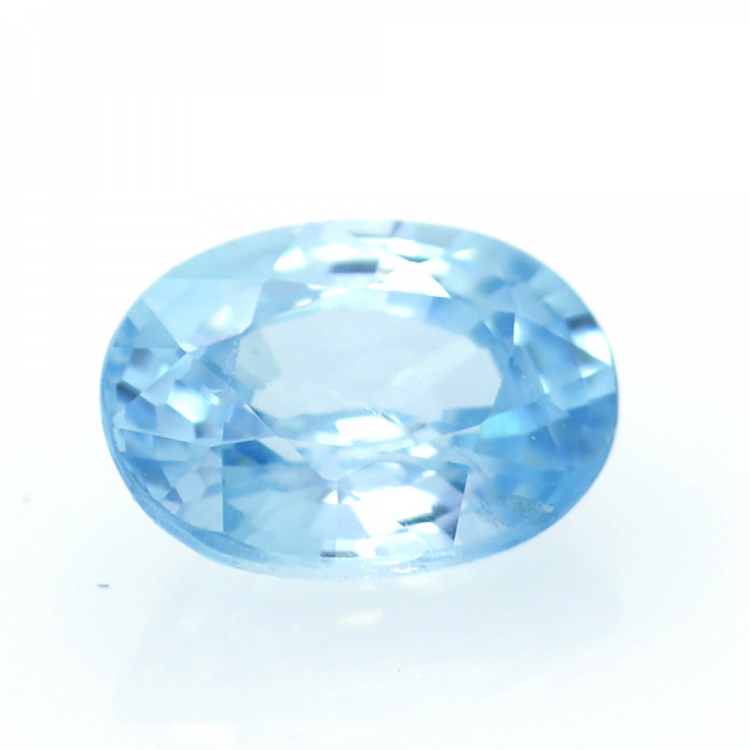 1,92 ct Blauer Zirkon Oval Schnitt