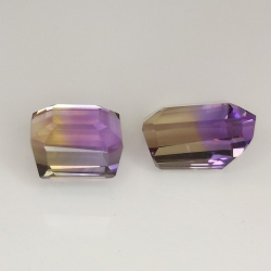10,57 ct Ametrina natural 11,02 x 10,78 x 6,71 y 9,00 x 9,49 x 6,76 mm