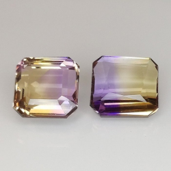 10,29 ct Ametrino natural 9,60 x 9,76 x 6,84 y 10,34 x 10,21 x 5,43 mm