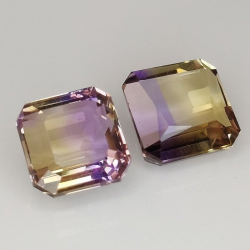 10,29 ct Ametrino natural 9,60 x 9,76 x 6,84 y 10,34 x 10,21 x 5,43 mm
