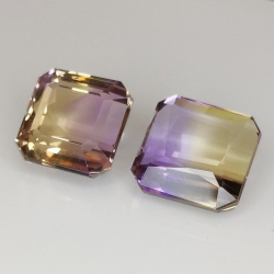 10,29 ct Ametrino natural 9,60 x 9,76 x 6,84 y 10,34 x 10,21 x 5,43 mm
