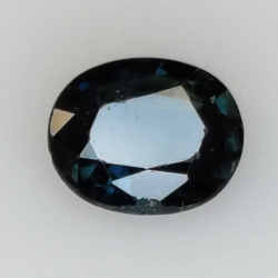 0,74ct Saphir im Ovalschliff 6x5 mm