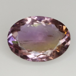 10,97 ct Ametrino ovale naturale 18,77 x 13,26 x 7,45 mm