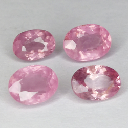 3,59 ct 4 espinelas oval 5,76 a 6,64 mm