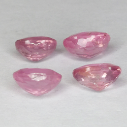 3,59 ct 4 espinelas oval 5,76 a 6,64 mm