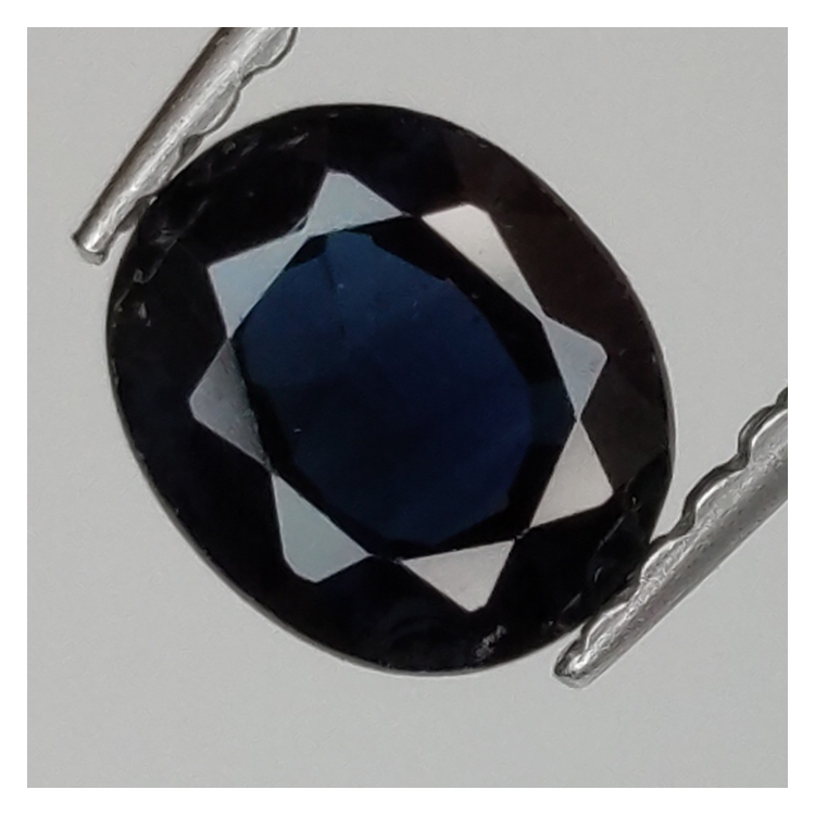 0,75ct Zaffiro taglio ovale 6x5 mm