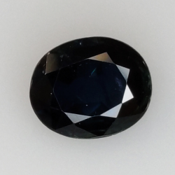 0,82ct Zaffiro taglio ovale 6x5 mm