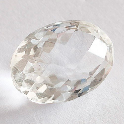 24,25 ct Cuarzo Oval con damero de 21,62 x 15,11 x 12,56 mm